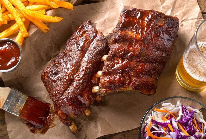 Barbecued Baby Back Ribs